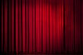 Theater red curtain Royalty Free Stock Photo