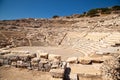 Theater ruins where music concerts are held in the ancient city of Knidos, one of the ancient cities of Anatolia