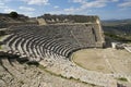 The theater in Segesta in Sicily Royalty Free Stock Photo