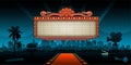 Theater sign billboard frame design