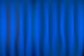 Theater stage blue curtain vector background Royalty Free Stock Photo