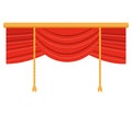 theater stage curtain Royalty Free Stock Photo