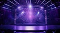 theater stage purple background