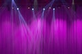 Theater stage with purple curtains Royalty Free Stock Photo