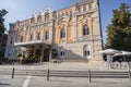 Theater,Teatro romea building,exterior main facade,Murcia,Spain.