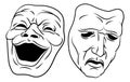 Theater Or Theatre Drama Comedy And Tragedy Masks