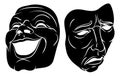 Theater Or Theatre Drama Comedy And Tragedy Masks Royalty Free Stock Photo