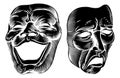 Theater Or Theatre Drama Comedy And Tragedy Masks Royalty Free Stock Photo