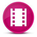 Theaters luxurious glossy pink round button abstract