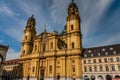 A front view of the Theatine Church, Munich Royalty Free Stock Photo