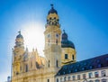 View on Theatine Church of St. Cajetan, a Catholic church in Munich