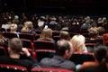 Theatre audience seated before performance Royalty Free Stock Photo