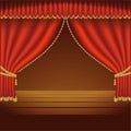 Theatre Courtains 01 Royalty Free Stock Photo