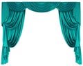 Theatre Curtain Isolated Royalty Free Stock Photo