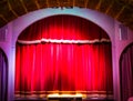 Theatre curtain on stage