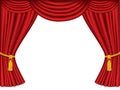 Theatre curtains with copy space Royalty Free Stock Photo