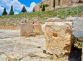 Theatre of Dionysus at Acropolis of Athens. Attica region, Greece. Royalty Free Stock Photo