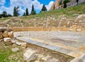 Theatre of Dionysus at Acropolis of Athens. Attica region, Greece. Royalty Free Stock Photo