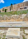 Theatre of Dionysus at Acropolis of Athens. Attica region, Greece. Royalty Free Stock Photo