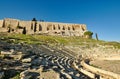 Theatre of Dionysus under Acropolis in Athens,Greece Royalty Free Stock Photo