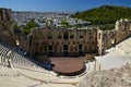 Theatre of Herodes Atticus on a slope of the Acropolis in Athens, Greece Royalty Free Stock Photo