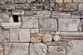 Wall at Historic Ancient Theatre, Hierapolis, Pamukkale, Denizli Province, Turkey