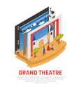 Grand Theatre Isometric Background