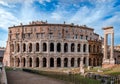 The Theatre of Marcellus and the Temple of Apollo Palatinus in Rome