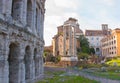 Theatre of Marcellus, Rome Italy. Royalty Free Stock Photo