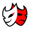 Theatre mask symbol