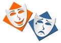 Theatre masks Royalty Free Stock Photo
