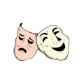 Theatre masks vector