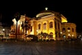 Theatre Massimo by night Royalty Free Stock Photo