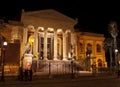 Theatre Massimo by night.Palermo Royalty Free Stock Photo