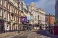 Theatres on Shaftesbury Avenue, London Royalty Free Stock Photo