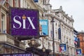 Theatres on Shaftesbury Avenue in London`s West End, UK Royalty Free Stock Photo