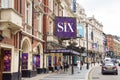 Theatres on Shaftesbury Avenue, London, UK Royalty Free Stock Photo