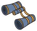 Theatrical binoculars doodle. Show perfomance glasses drawing Royalty Free Stock Photo