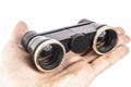 Theatrical binoculars on a white background isolated Royalty Free Stock Photo