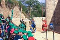 Theatrical knight tournament in Old Acre