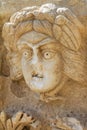 Theatrical mask relief, Myra, Demre Turkey Royalty Free Stock Photo