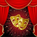 Theatrical masks Royalty Free Stock Photo