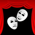 Theatrical masks. Royalty Free Stock Photo