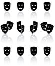 Theatrical masks Royalty Free Stock Photo