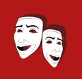 theatrical masks of emotions