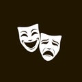 Theatrical masks set Royalty Free Stock Photo