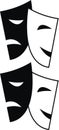 Theatrical masks - Tragedy and Comedy