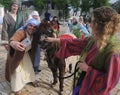 Theatrical performance of Christ`s entry into Jerusalem