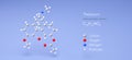 thebacon molecule, molecular structures, dihydrocodeinone enol acetate, 3d model, Structural Chemical Formula and Atoms with Color