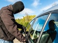 Theft car burglary Royalty Free Stock Photo